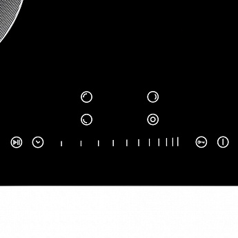 картинка Варочная панель Krona TERZO 60 BL черный 